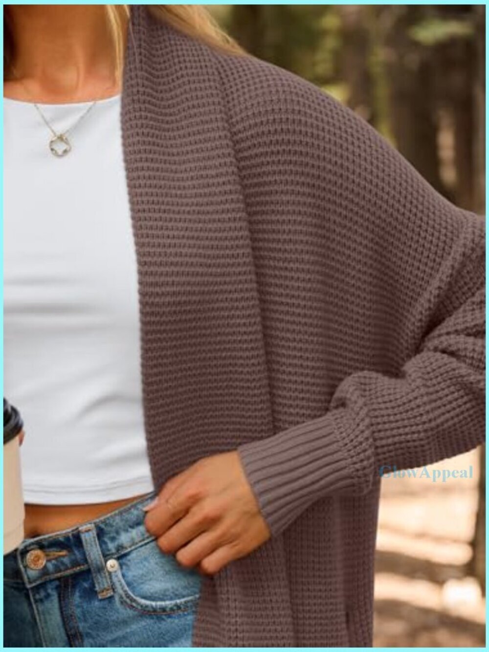 Oversized Long Cardigan Sweater Open Front Winter Coat Fall Fashion - Picture 5 of 7